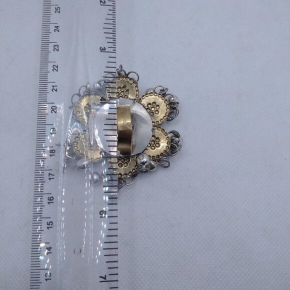 Afghan Ethnic Ring With Silver Bells, Massive Kuchi Ring, Afghan Jewelry - Picture 7 of 8